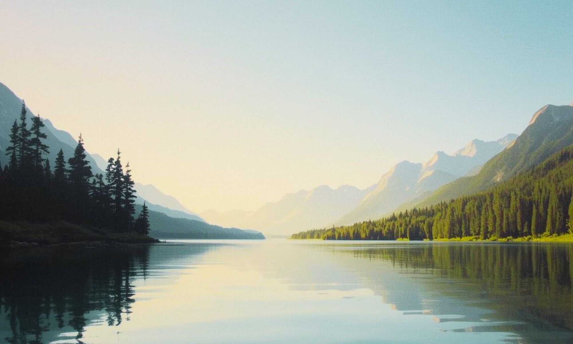 outdoor scene reflecting trees in water. background image 